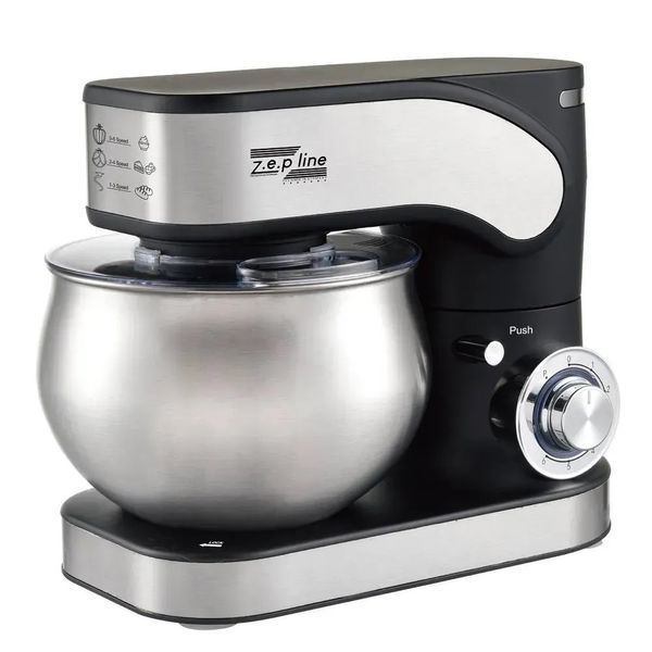 Кухонный тестомисс Zepline ZP-136 3500W многофункциональный с 3 насадками планетарный миксер для дома VRZ174ч фото