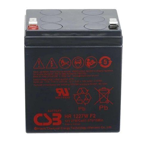 Аккумуляторная батарея CSB HR1227WF2, 12 В, 6,5 А&middot;ч (90 &times; 70 &times; 106 мм), 1,97 кг, Q10 HR1227WF2 фото