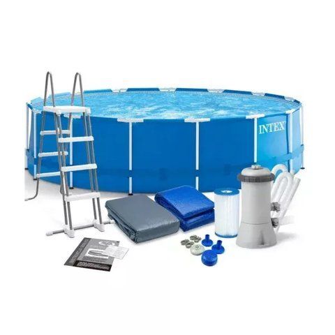 Каркасний басейн Intex 28242 Metal Frame 457&times;122 см, 16805 л 28242 фото