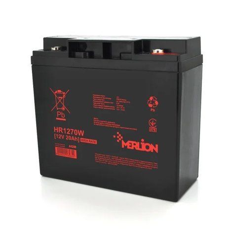 Аккумуляторная батарея MERLION HR1270W, 12 В 20 А&middot;ч (181 &times; 77 &times; 167 (167)), Q4 HR1270W фото