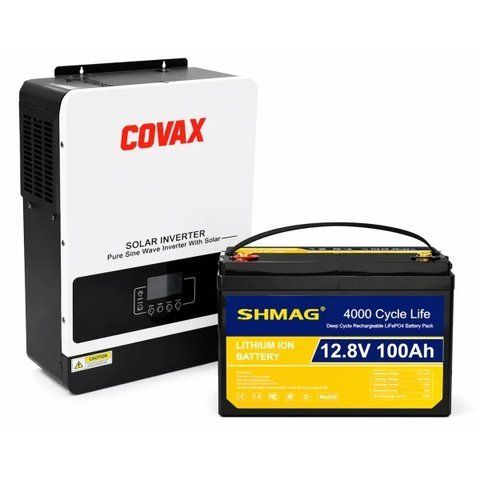 Комплект резервного живлення COVAX 1800W + LiFePO4 12.8V 100Ah 4557-0022 фото