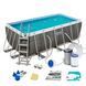 Каркасний басейн Bestway 56722 прямокутний 412&times;201&times;122 см (Steel Rattan) 56722 фото 2