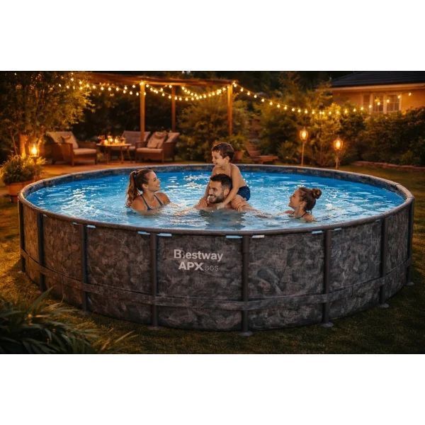 Каркасний басейн Bestway 561KC 549&times;132 см з піщаним фільтр-насосом, сходами та тентом 561KC фото