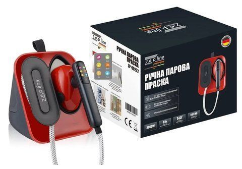 Ручной отпариватель Zepline ZP-00222 Pro, 3000 Вт, 1.5 л, сенсорное управление, подача пара 50 г/мин, функция самоочистки JSJ819к фото