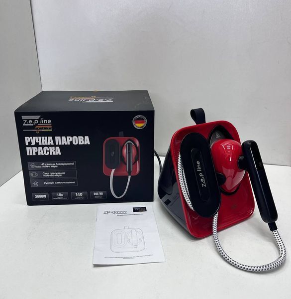 Ручной отпариватель Zepline ZP-00222 Pro, 3000 Вт, 1.5 л, сенсорное управление, подача пара 50 г/мин, функция самоочистки JSJ819к фото