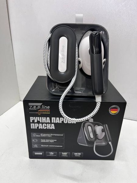 Ручний відпарювач Zepline ZP-00222 Pro, 3000 Вт, 1.5 л, сенсорне керування, подавання пари 50 г/хв, функція самоочищення JSJ819с фото