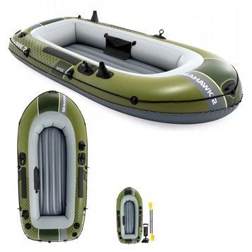 Надувний човен Intex Seahawk 2 Set 66332 на 2 особи з веслами та насосом 66332 фото