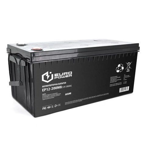 Аккумулятор EUROPOWER AGM EP12-200M8 12V 200Ah EP12-200M8 фото