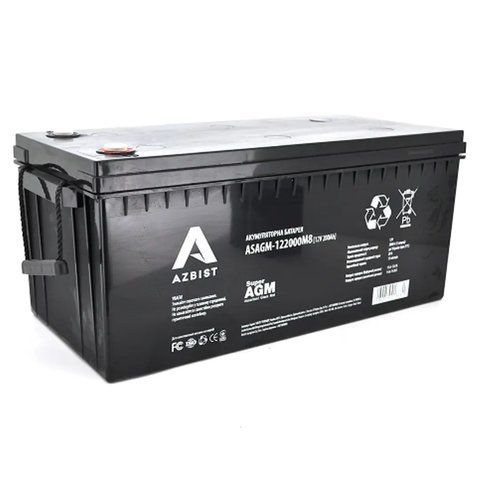 Гелевый аккумулятор AZBIST Super GEL ASGEL-122000M8 12V 200.0Ah ASGEL-122000M8 фото