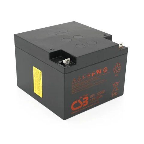 Акумуляторна батарея CSB GPL12260, 12V 26Ah (166х175х125 мм), Q2/72 (В'ЄТНАМ) GPL12260 фото