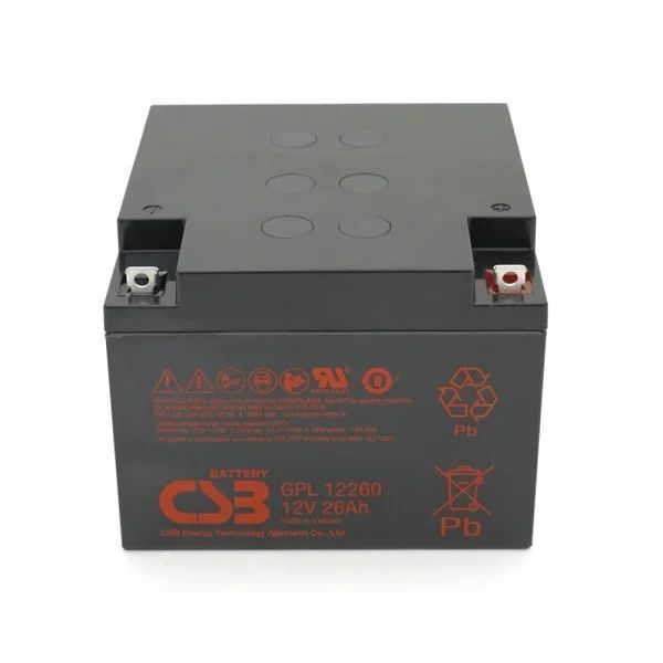 Акумуляторна батарея CSB GPL12260, 12V 26Ah (166х175х125 мм), Q2/72 (В'ЄТНАМ) GPL12260 фото
