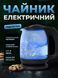 Прозорий скляний електрочайник з LED-підсвіткою, 1.7 л, 2200 Вт, дисковий, чорний v_0100261 фото 2