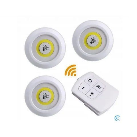 Набор из 3 LED ламп с пультом и таймером отключения (2 режима яркости) 6684 фото