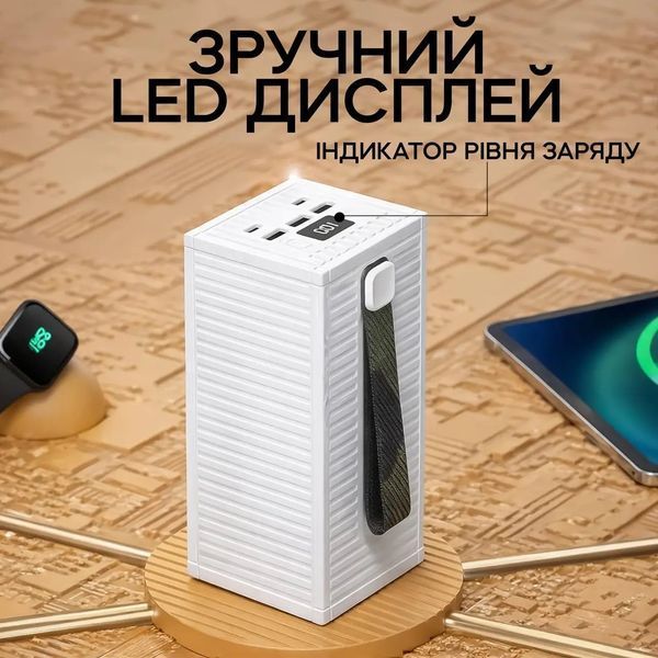 Повербанк MTK 50000 mAh QC+PD 22,5W с фонарем и быстрой зарядкой MTK_50000 фото