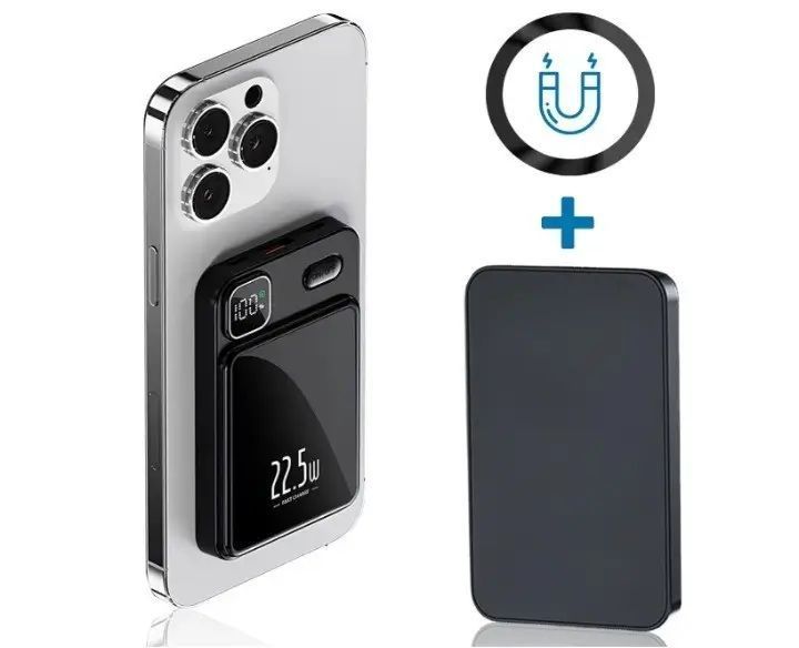 Потужний повербанк на 10 000mAh з бездротовою зарядкою MagSafe 7280 фото