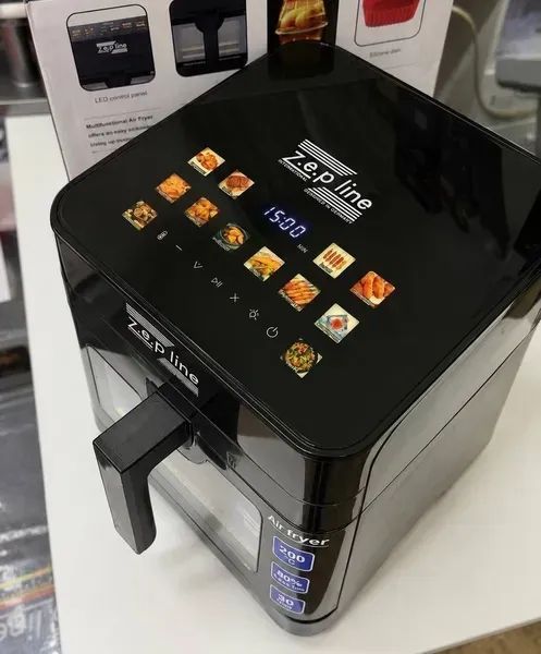 Багатофункціональна аерофритюрниця Zepline ZP-00343 13 л, 4200 Вт (12 програм) &mdash; із силіконовою формою ZP-00343 фото
