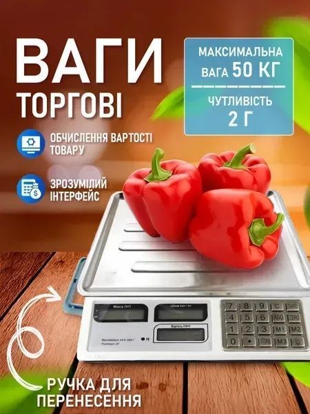 Настольные торговые весы с платформой из нержавеющей стали, двойным дисплеем и аккумулятором v_0100126 фото