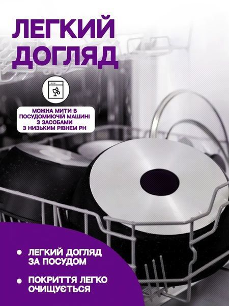 Набор кастрюль из гарнитура (3 шт.), сковорода с антипригарным покрытием и индукционным дном, 9 предметов 3301 фото