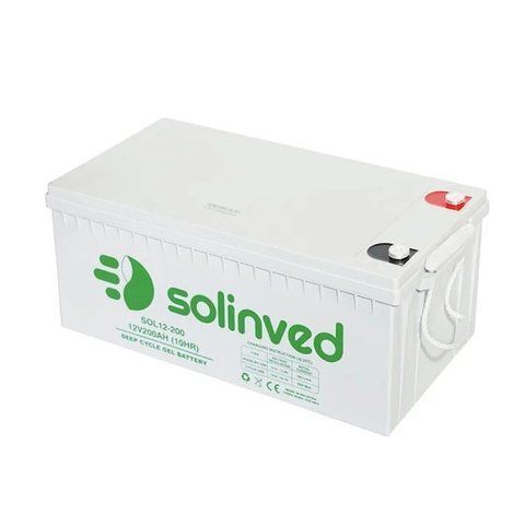 Акумуляторна батарея SOLINVED 200-12 GEL 12V 200 Ah (522 x 240 x 224), 60.3 kg Grey Q1/48 SLG200-12 фото