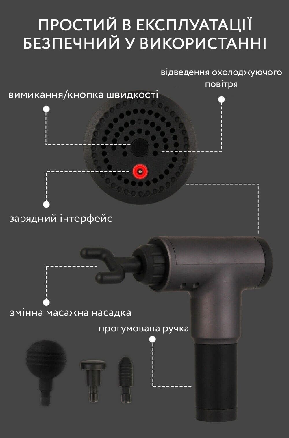 Массажер с насадками
